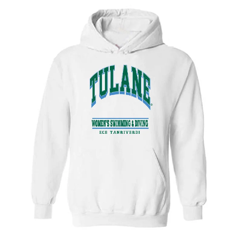 Tulane - NCAA Women's Swimming & Diving : Ece Tanriverdi - Classic Fashion Shersey Hooded Sweatshirt Hoodie with Elastic Waist Stretchable Comfortable Tulane - NCAA Women's Swimming & Diving : Ece Tanriverdi - Classic Fashion Shersey Hooded Sweatshirt Hoodie with Elastic Waist Stretchable Comfortable
