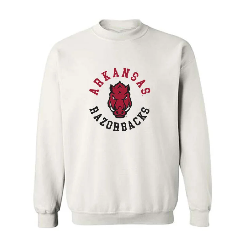 Arkansas - NCAA Women's Swimming & Diving : Kanah Pumphrey - Generic Shersey Crewneck Sweatshirt Hoodie with Raw Hem Edgy Unfinished Arkansas - NCAA Women's Swimming & Diving : Kanah Pumphrey - Generic Shersey Crewneck Sweatshirt Hoodie with Raw Hem Edgy Unfinished