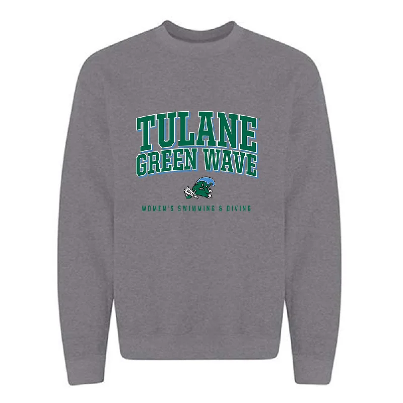 Tulane - NCAA Women's Swimming & Diving : Sydney Mullin - Classic Shersey Crewneck Sweatshirt Hoodie with Button Classic Timeless Tulane - NCAA Women's Swimming & Diving : Sydney Mullin - Classic Shersey Crewneck Sweatshirt Hoodie with Button Classic Timeless