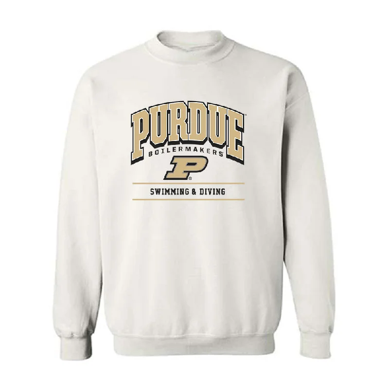 Purdue - NCAA Women's Swimming & Diving : Abby Marcukaitis - Classic Shersey Crewneck Sweatshirt Hoodie with Patch Decorative Personalized Purdue - NCAA Women's Swimming & Diving : Abby Marcukaitis - Classic Shersey Crewneck Sweatshirt Hoodie with Patch Decorative Personalized