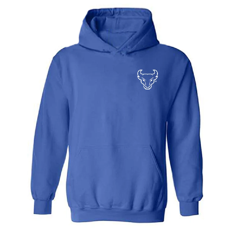 Buffalo - NCAA Women's Swimming & Diving : Alex Ericson - Hooded Sweatshirt Hoodie with Belted Waist Structured Tailored Buffalo - NCAA Women's Swimming & Diving : Alex Ericson - Hooded Sweatshirt Hoodie with Belted Waist Structured Tailored