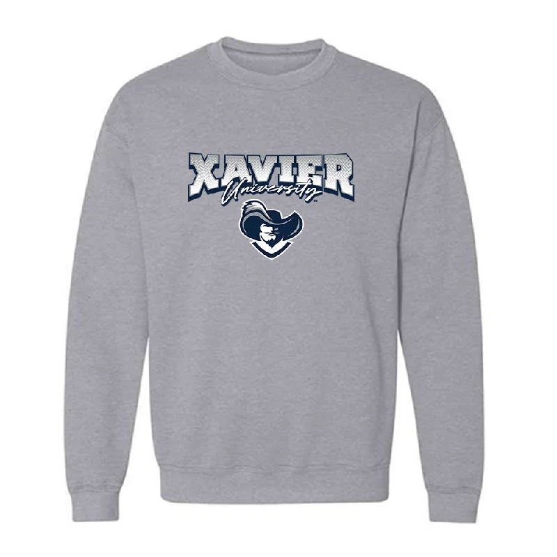 Xavier - NCAA Women's Swimming & Diving : Karlie Dodd - Classic Shersey Crewneck Sweatshirt Hoodie with Logo Branding Identity Xavier - NCAA Women's Swimming & Diving : Karlie Dodd - Classic Shersey Crewneck Sweatshirt Hoodie with Logo Branding Identity