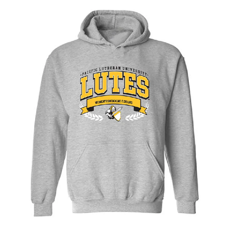 PLU - NCAA Women's Swimming & Diving : Jessica Lee - Classic Fashion Shersey Hooded Sweatshirt Hoodie with Tied Waist Feminine Flattering PLU - NCAA Women's Swimming & Diving : Jessica Lee - Classic Fashion Shersey Hooded Sweatshirt Hoodie with Tied Waist Feminine Flattering