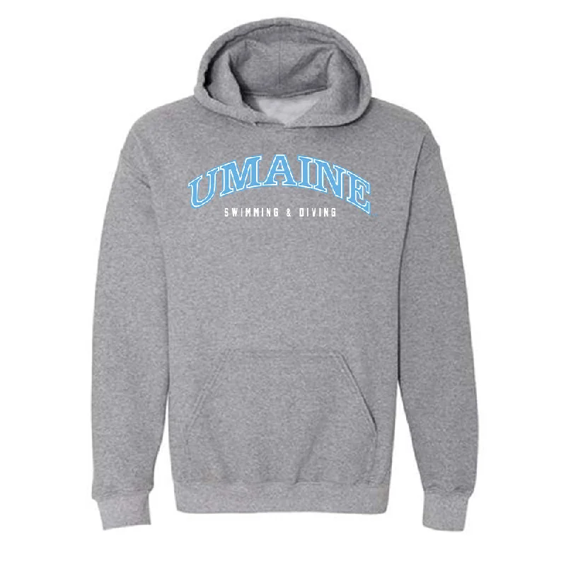 Maine - NCAA Women's Swimming & Diving : Amelia Habgood - Classic Fashion Shersey Hooded Sweatshirt Hoodie with Stripes Bold Sporty Maine - NCAA Women's Swimming & Diving : Amelia Habgood - Classic Fashion Shersey Hooded Sweatshirt Hoodie with Stripes Bold Sporty