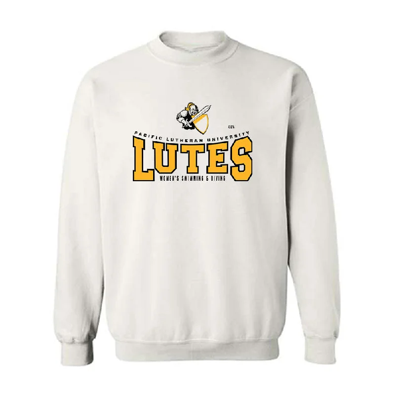 PLU - NCAA Women's Swimming & Diving : Jessica Lee - Classic Fashion Shersey Crewneck Sweatshirt Hoodie with Slit Hem Functional Movement PLU - NCAA Women's Swimming & Diving : Jessica Lee - Classic Fashion Shersey Crewneck Sweatshirt Hoodie with Slit Hem Functional Movement