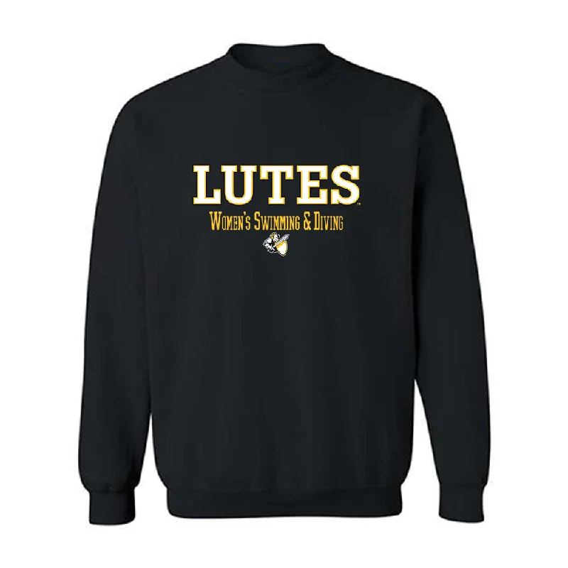 PLU - NCAA Women's Swimming & Diving : Anna Haneda - Classic Shersey Crewneck Sweatshirt Hoodie with Front Slit Layering Stylish PLU - NCAA Women's Swimming & Diving : Anna Haneda - Classic Shersey Crewneck Sweatshirt Hoodie with Front Slit Layering Stylish