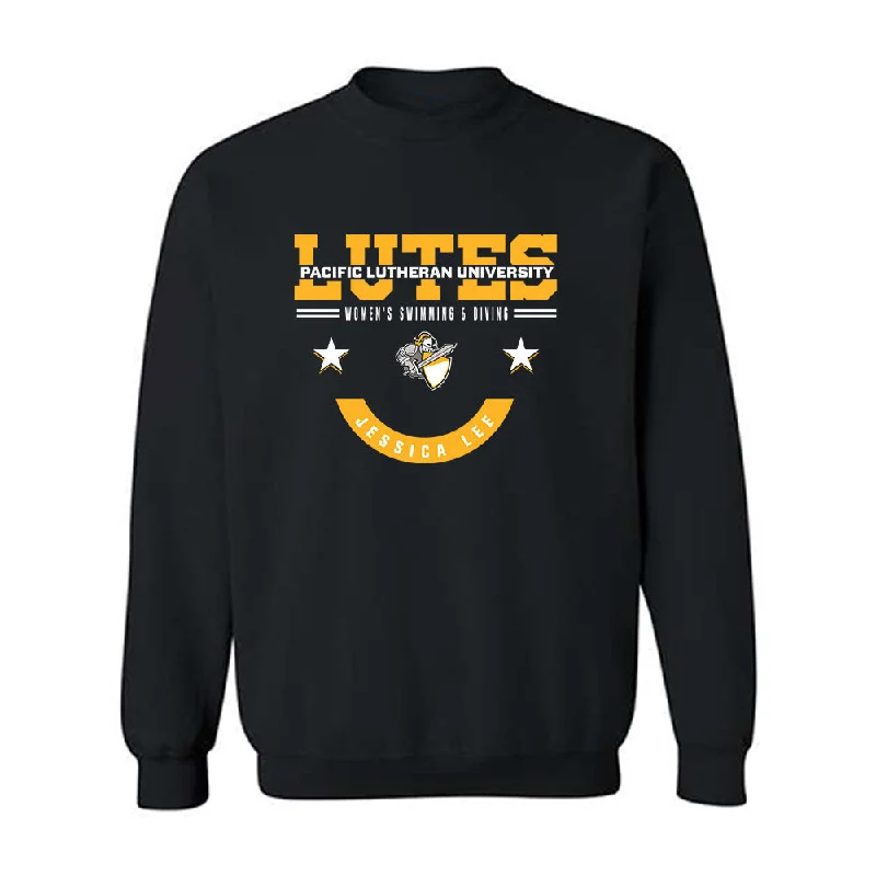 PLU - NCAA Women's Swimming & Diving : Jessica Lee - Classic Fashion Shersey Crewneck Sweatshirt Hoodie with High-Low Hem Asymmetrical Trendy PLU - NCAA Women's Swimming & Diving : Jessica Lee - Classic Fashion Shersey Crewneck Sweatshirt Hoodie with High-Low Hem Asymmetrical Trendy