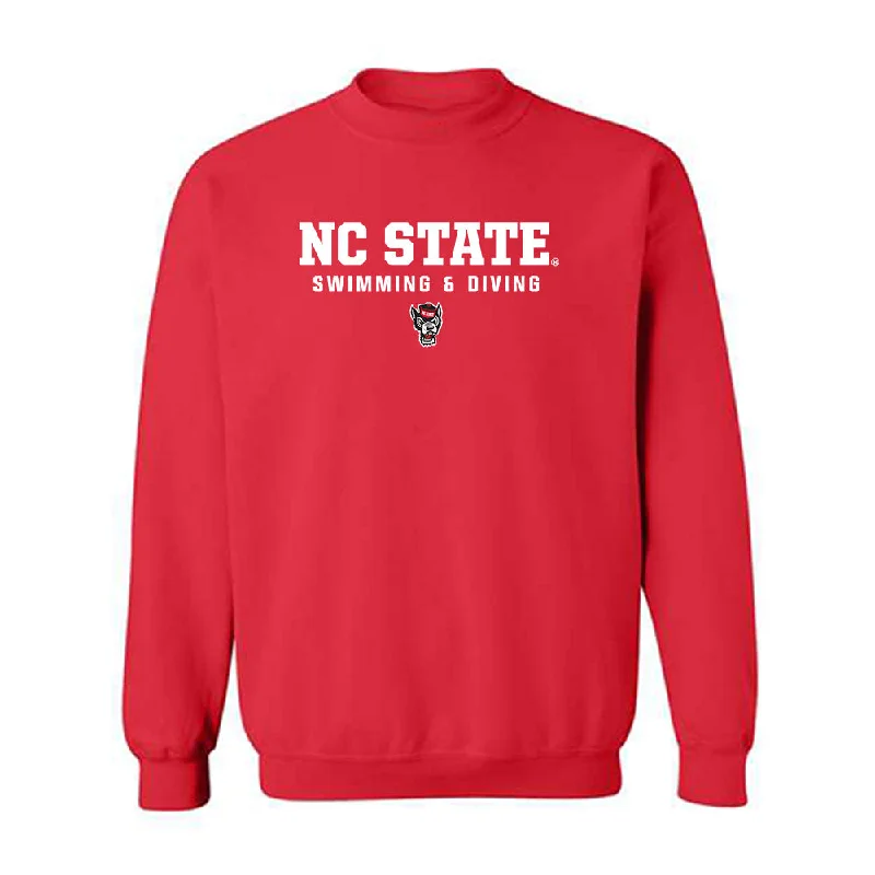 NC State - NCAA Women's Swimming & Diving : Erika Pelaez - Classic Shersey Crewneck Sweatshirt Hoodie with Contrast Stitching Detailed Premium NC State - NCAA Women's Swimming & Diving : Erika Pelaez - Classic Shersey Crewneck Sweatshirt Hoodie with Contrast Stitching Detailed Premium