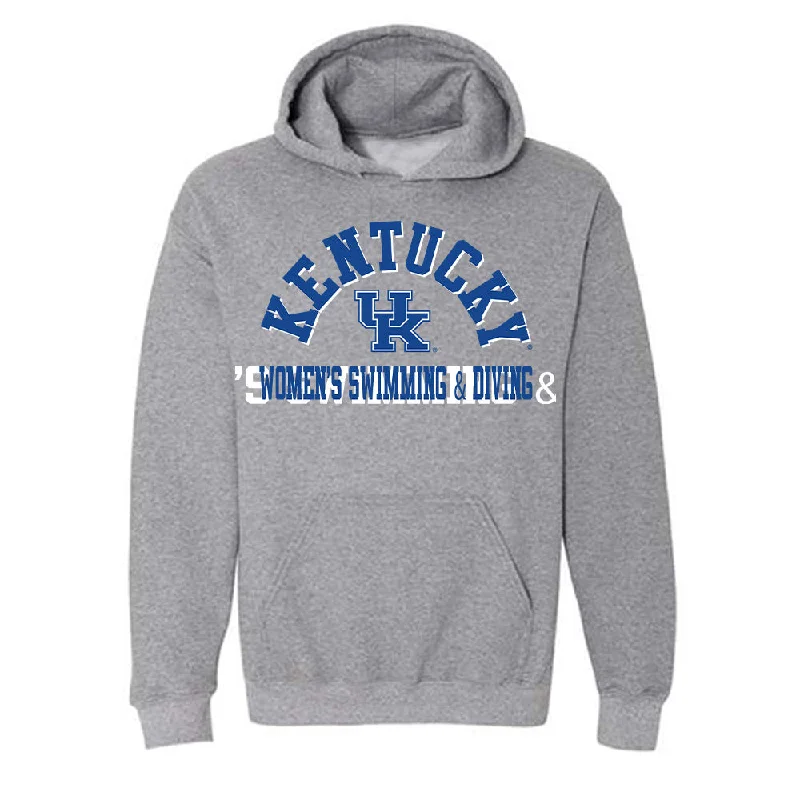 Kentucky - NCAA Women's Swimming & Diving : Torie Buerger - Classic Shersey Hooded Sweatshirt Hoodie with Applique Textured Unique Kentucky - NCAA Women's Swimming & Diving : Torie Buerger - Classic Shersey Hooded Sweatshirt Hoodie with Applique Textured Unique