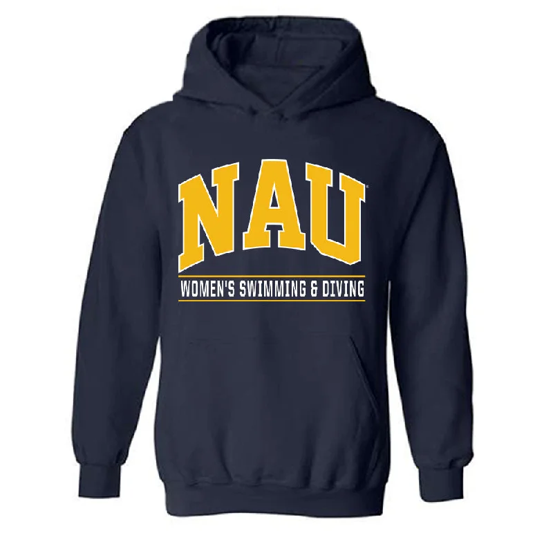 Northern Arizona - NCAA Women's Swimming & Diving : Jamie Dellwardt - Classic Shersey Hooded Sweatshirt Hoodie with Batwing Sleeves Loose Dramatic Northern Arizona - NCAA Women's Swimming & Diving : Jamie Dellwardt - Classic Shersey Hooded Sweatshirt Hoodie with Batwing Sleeves Loose Dramatic