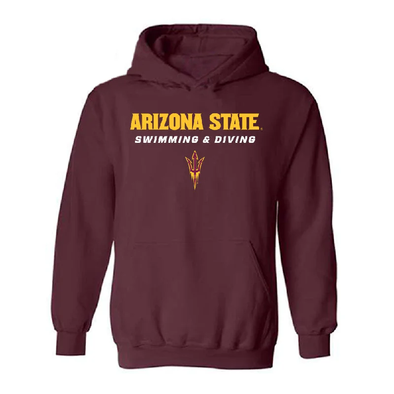 Arizona State - NCAA Women's Swimming & Diving : Amayah Wiley - Classic Shersey Hooded Sweatshirt Hoodie with Cropped Fit Short Trendy Arizona State - NCAA Women's Swimming & Diving : Amayah Wiley - Classic Shersey Hooded Sweatshirt Hoodie with Cropped Fit Short Trendy