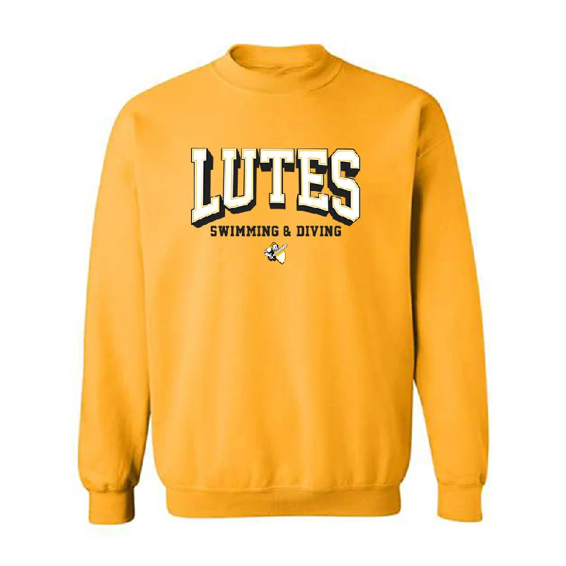PLU - NCAA Women's Swimming & Diving : Ellie Cutting - Classic Shersey Crewneck Sweatshirt Hoodie with Distressed Vintage Worn PLU - NCAA Women's Swimming & Diving : Ellie Cutting - Classic Shersey Crewneck Sweatshirt Hoodie with Distressed Vintage Worn