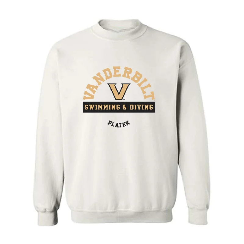 Vanderbilt - NCAA Women's Swimming & Diving : Ella Platek - Classic Fashion Shersey Crewneck Sweatshirt Hoodie with Pastel Soft Subtle Vanderbilt - NCAA Women's Swimming & Diving : Ella Platek - Classic Fashion Shersey Crewneck Sweatshirt Hoodie with Pastel Soft Subtle
