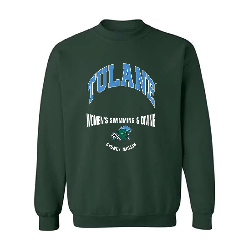 Tulane - NCAA Women's Swimming & Diving : Sydney Mullin - Classic Fashion Shersey Crewneck Sweatshirt Hoodie with Toggle Buttons Decorative Unique Tulane - NCAA Women's Swimming & Diving : Sydney Mullin - Classic Fashion Shersey Crewneck Sweatshirt Hoodie with Toggle Buttons Decorative Unique