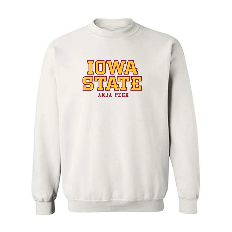 Iowa State - NCAA Women's Swimming & Diving : Anja Peck - Classic Fashion Shersey Crewneck Sweatshirt Hoodie with Relaxed Fit Easy Casual Iowa State - NCAA Women's Swimming & Diving : Anja Peck - Classic Fashion Shersey Crewneck Sweatshirt Hoodie with Relaxed Fit Easy Casual