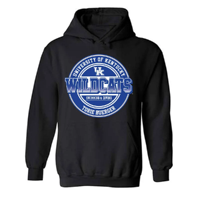 Kentucky - NCAA Women's Swimming & Diving : Torie Buerger - Classic Fashion Shersey Hooded Sweatshirt Hoodie with Typography Text Message Kentucky - NCAA Women's Swimming & Diving : Torie Buerger - Classic Fashion Shersey Hooded Sweatshirt Hoodie with Typography Text Message