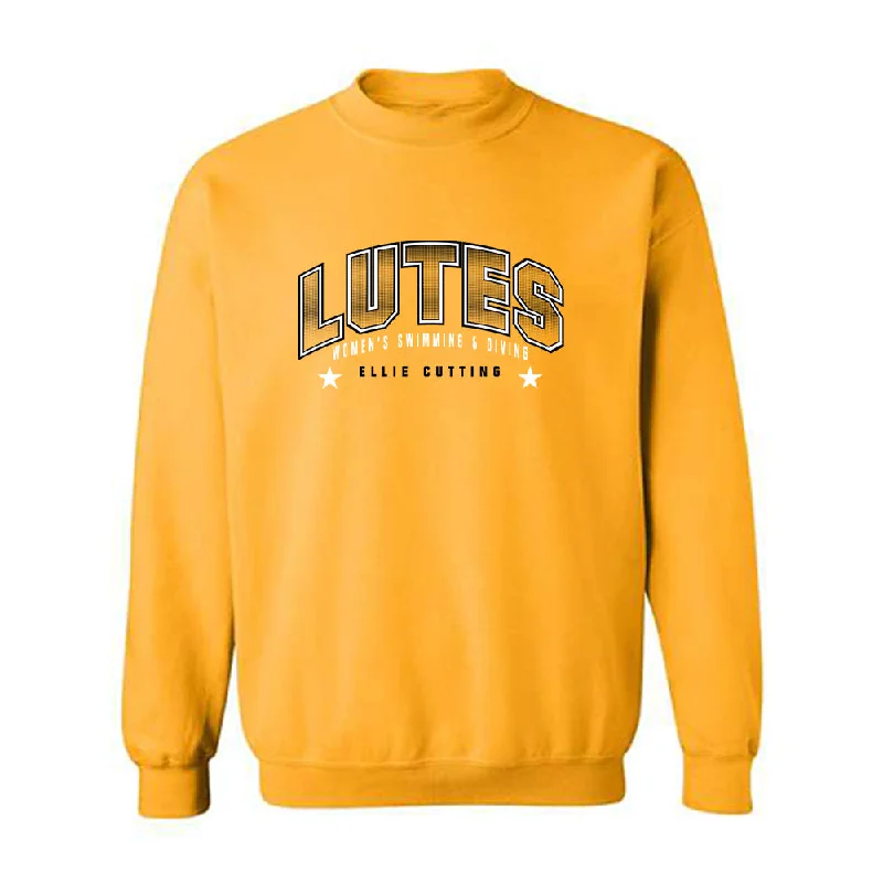 PLU - NCAA Women's Swimming & Diving : Ellie Cutting - Classic Fashion Shersey Crewneck Sweatshirt Hoodie with Relaxed Fit Easy Casual PLU - NCAA Women's Swimming & Diving : Ellie Cutting - Classic Fashion Shersey Crewneck Sweatshirt Hoodie with Relaxed Fit Easy Casual