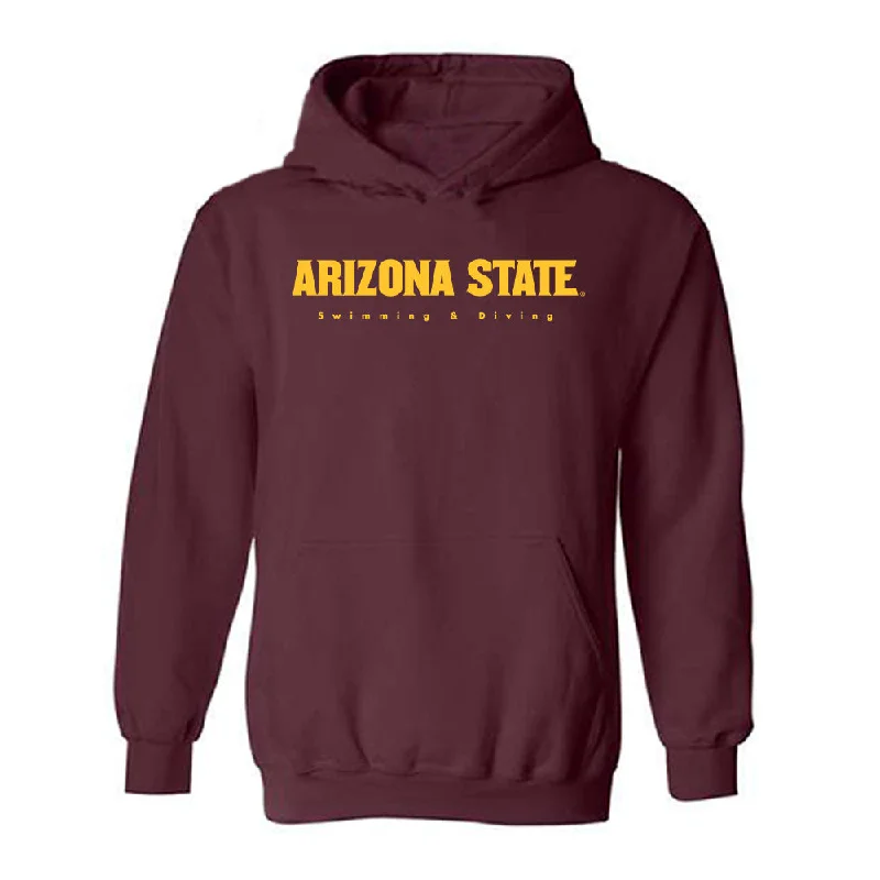 Arizona State - NCAA Women's Swimming & Diving : Zoe Summar - Classic Shersey Hooded Sweatshirt Zip Hoodie Drawstring Kangaroo Pocket Arizona State - NCAA Women's Swimming & Diving : Zoe Summar - Classic Shersey Hooded Sweatshirt Zip Hoodie Drawstring Kangaroo Pocket