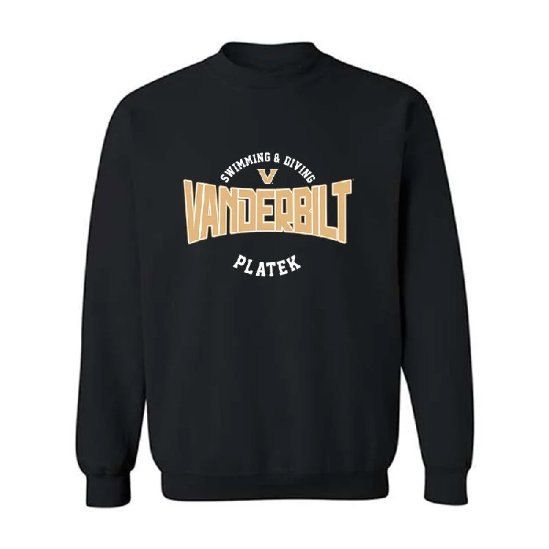 Vanderbilt - NCAA Women's Swimming & Diving : Ella Platek - Classic Fashion Shersey Crewneck Sweatshirt Hoodie with Camouflage Military Edgy Vanderbilt - NCAA Women's Swimming & Diving : Ella Platek - Classic Fashion Shersey Crewneck Sweatshirt Hoodie with Camouflage Military Edgy