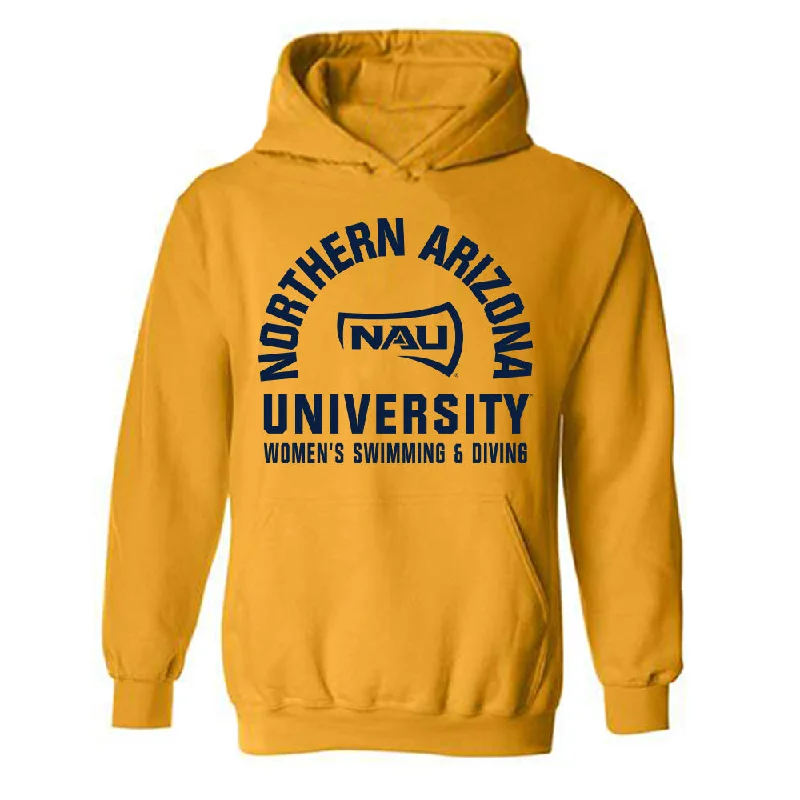 Northern Arizona - NCAA Women's Swimming & Diving : Jamie Dellwardt - Classic Shersey Hooded Sweatshirt Hoodie with Puffed Sleeves Voluminous Trendy Northern Arizona - NCAA Women's Swimming & Diving : Jamie Dellwardt - Classic Shersey Hooded Sweatshirt Hoodie with Puffed Sleeves Voluminous Trendy