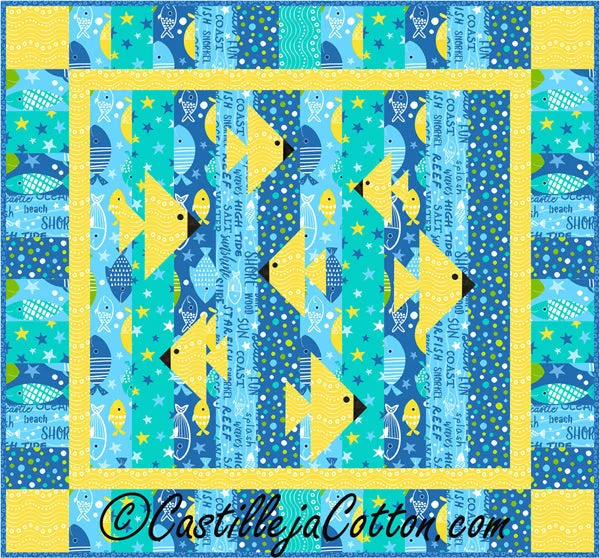 Fish Tank Quilt CJC-52171e - Downloadable Pattern activewear tank top