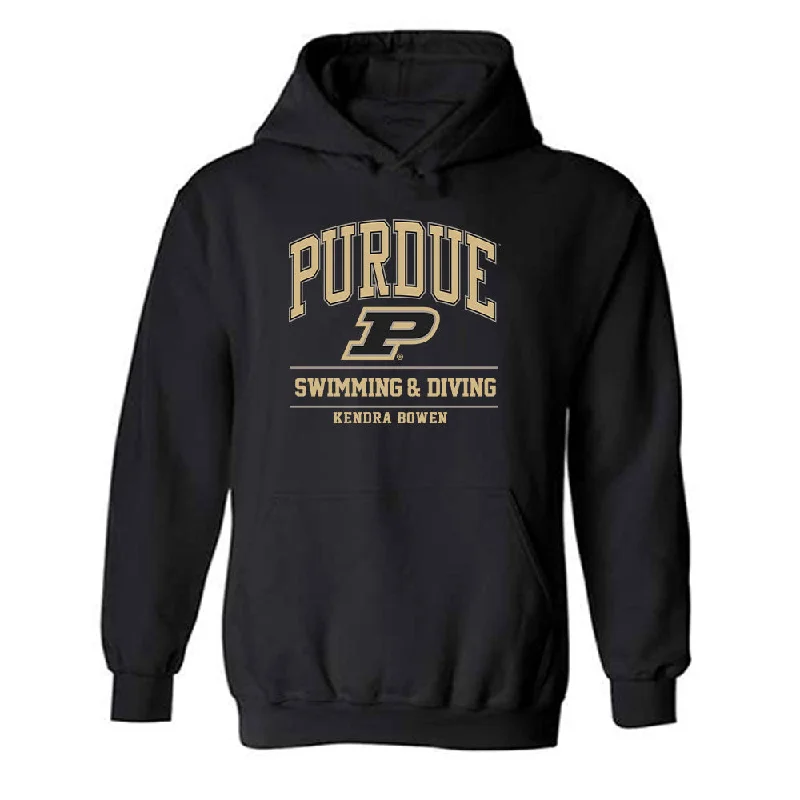 Purdue - NCAA Women's Swimming & Diving : Kendra Bowen - Classic Fashion Shersey Hooded Sweatshirt Hoodie with Ribbed Cuffs Snug Fit Comfort Purdue - NCAA Women's Swimming & Diving : Kendra Bowen - Classic Fashion Shersey Hooded Sweatshirt Hoodie with Ribbed Cuffs Snug Fit Comfort