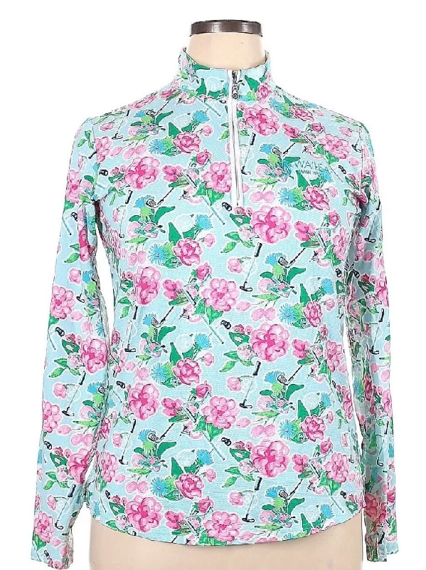 New San Soleil Women's Floral& Golf Club Print Pullover w/ Wailea Logo Size XL MSp$108 Slouchy Comfort Pullover New San Soleil Women's Floral& Golf Club Print Pullover w/ Wailea Logo Size XL MSp$108 Slouchy Comfort Pullover