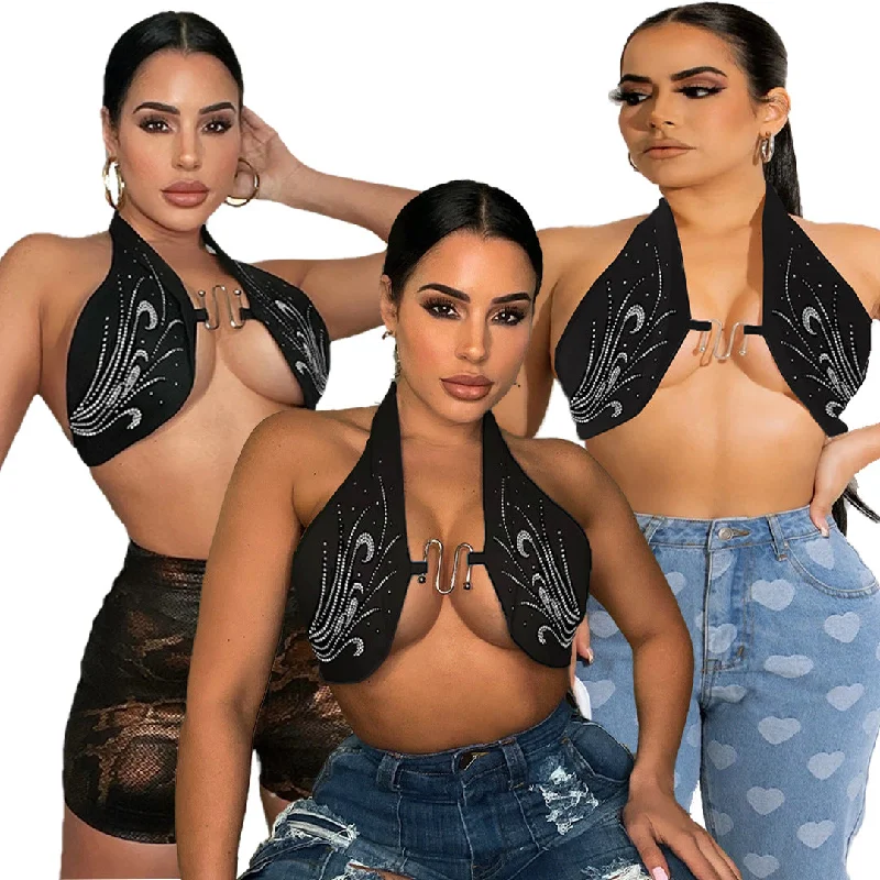 2022 Summer y2k casual custom cropped tops embroidered diamond Rhinestone logo top sexy V-neck tank top for Women cherry red tank 2022 Summer y2k casual custom cropped tops embroidered diamond Rhinestone logo top sexy V-neck tank top for Women cherry red tank