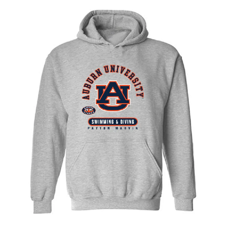 Auburn - NCAA Women's Swimming & Diving : Payton Marvin - Classic Fashion Shersey Hooded Sweatshirt Hoodie with Mesh Breathable Sporty Auburn - NCAA Women's Swimming & Diving : Payton Marvin - Classic Fashion Shersey Hooded Sweatshirt Hoodie with Mesh Breathable Sporty