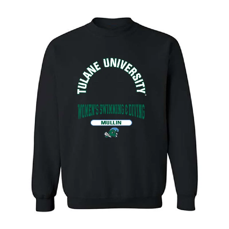 Tulane - NCAA Women's Swimming & Diving : Sydney Mullin - Classic Fashion Shersey Crewneck Sweatshirt Hoodie with Full-Zip Functional Layering Tulane - NCAA Women's Swimming & Diving : Sydney Mullin - Classic Fashion Shersey Crewneck Sweatshirt Hoodie with Full-Zip Functional Layering