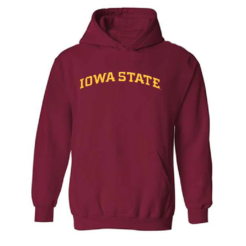 Iowa State - NCAA Women's Swimming & Diving : Anja Peck - Classic Shersey Hooded Sweatshirt Hoodie with Slim Fit Tailored Modern
