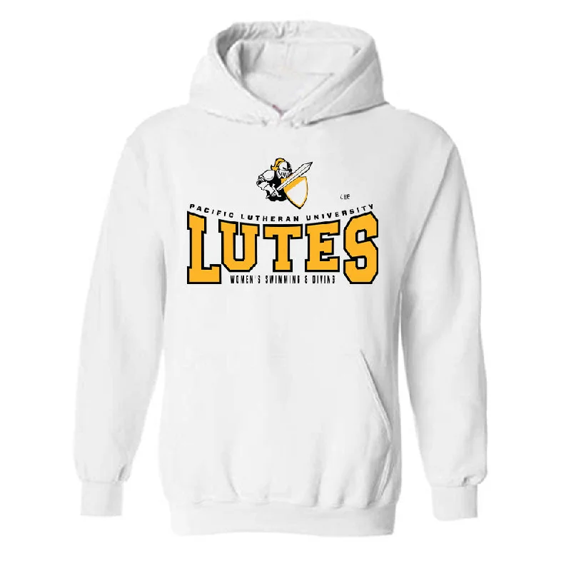 PLU - NCAA Women's Swimming & Diving : Jessica Lee - Classic Fashion Shersey Hooded Sweatshirt Hoodie with Drawstring Waist Adjustable Fitted PLU - NCAA Women's Swimming & Diving : Jessica Lee - Classic Fashion Shersey Hooded Sweatshirt Hoodie with Drawstring Waist Adjustable Fitted