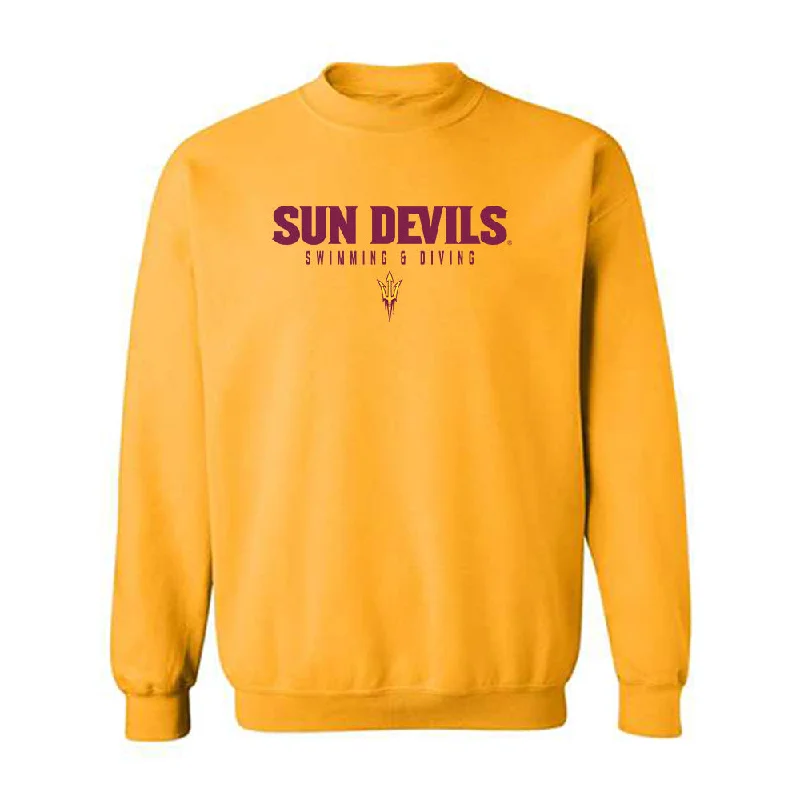 Arizona State - NCAA Women's Swimming & Diving : Amayah Wiley - Classic Shersey Crewneck Sweatshirt Hoodie with Mock Neck Collared Structured Arizona State - NCAA Women's Swimming & Diving : Amayah Wiley - Classic Shersey Crewneck Sweatshirt Hoodie with Mock Neck Collared Structured