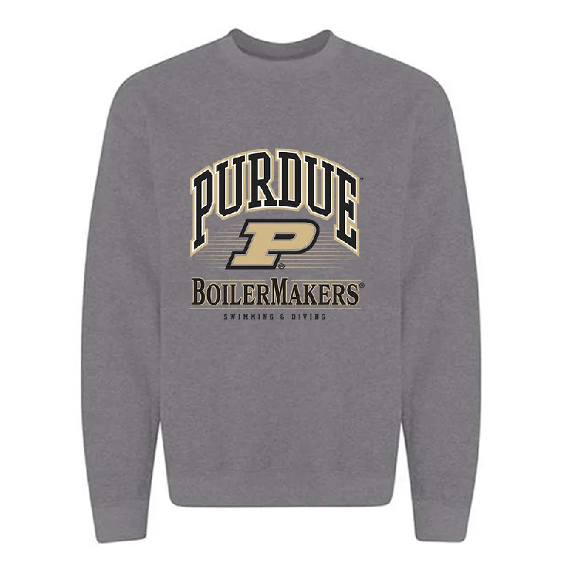 Purdue - NCAA Women's Swimming & Diving : Kate Mouser - Classic Shersey Crewneck Sweatshirt Hoodie with Hem Drawcord Adjustable Customizable Purdue - NCAA Women's Swimming & Diving : Kate Mouser - Classic Shersey Crewneck Sweatshirt Hoodie with Hem Drawcord Adjustable Customizable