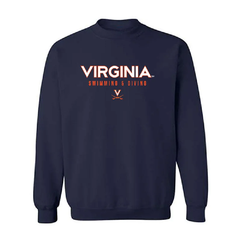 Virginia - NCAA Women's Swimming & Diving : Katie Christopherson - Crewneck Sweatshirt Hoodie with Magnetic Closure Innovative Modern Virginia - NCAA Women's Swimming & Diving : Katie Christopherson - Crewneck Sweatshirt Hoodie with Magnetic Closure Innovative Modern