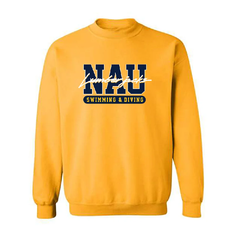 Northern Arizona - NCAA Women's Swimming & Diving : Bena Koehn - Classic Shersey Crewneck Sweatshirt Hoodie with Frayed Bohemian Relaxed Northern Arizona - NCAA Women's Swimming & Diving : Bena Koehn - Classic Shersey Crewneck Sweatshirt Hoodie with Frayed Bohemian Relaxed
