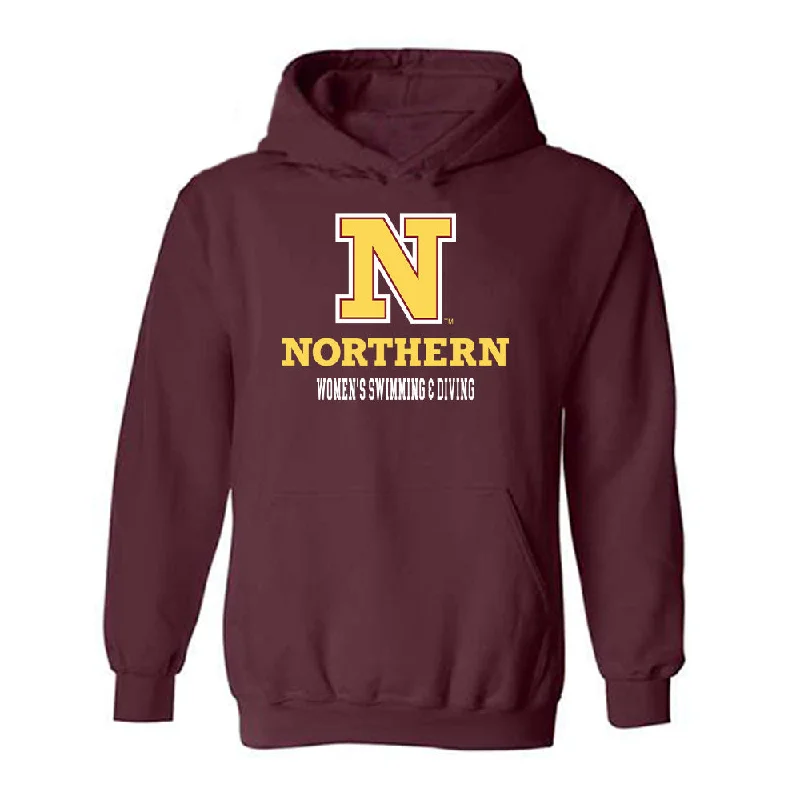 NSU - NCAA Women's Swimming & Diving : Lilly Grebner - Classic Shersey Hooded Sweatshirt Hoodie with Ribbed Neckline Snug Warm NSU - NCAA Women's Swimming & Diving : Lilly Grebner - Classic Shersey Hooded Sweatshirt Hoodie with Ribbed Neckline Snug Warm