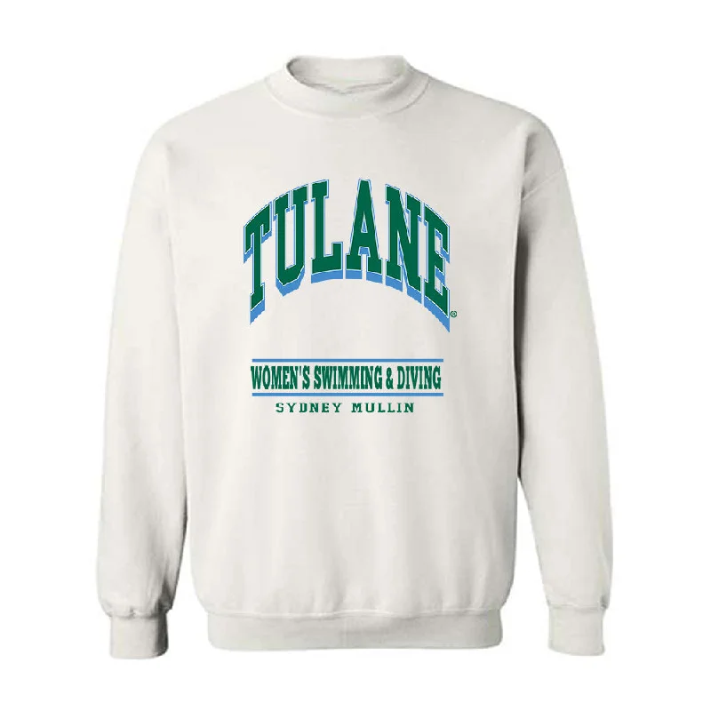 Tulane - NCAA Women's Swimming & Diving : Sydney Mullin - Classic Fashion Shersey Crewneck Sweatshirt Hoodie with Half-Zip Sporty Casual Tulane - NCAA Women's Swimming & Diving : Sydney Mullin - Classic Fashion Shersey Crewneck Sweatshirt Hoodie with Half-Zip Sporty Casual