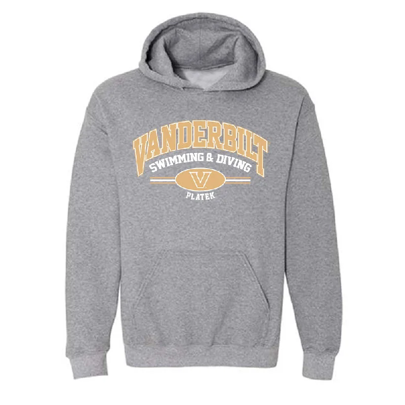 Vanderbilt - NCAA Women's Swimming & Diving : Ella Platek - Classic Fashion Shersey Hooded Sweatshirt Hoodie with Earth Tones Natural Calm Vanderbilt - NCAA Women's Swimming & Diving : Ella Platek - Classic Fashion Shersey Hooded Sweatshirt Hoodie with Earth Tones Natural Calm