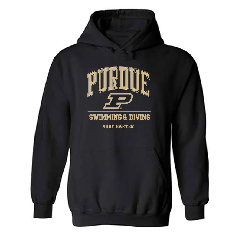 Purdue - NCAA Women's Swimming & Diving : Abby Harter - Classic Fashion Shersey Hooded Sweatshirt Cotton Hoodie Fleece Lining Warmth Purdue - NCAA Women's Swimming & Diving : Abby Harter - Classic Fashion Shersey Hooded Sweatshirt Cotton Hoodie Fleece Lining Warmth
