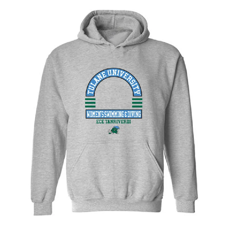 Tulane - NCAA Women's Swimming & Diving : Ece Tanriverdi - Classic Fashion Shersey Hooded Sweatshirt Hoodie with Hem Elastic Stretchable Comfortable Tulane - NCAA Women's Swimming & Diving : Ece Tanriverdi - Classic Fashion Shersey Hooded Sweatshirt Hoodie with Hem Elastic Stretchable Comfortable