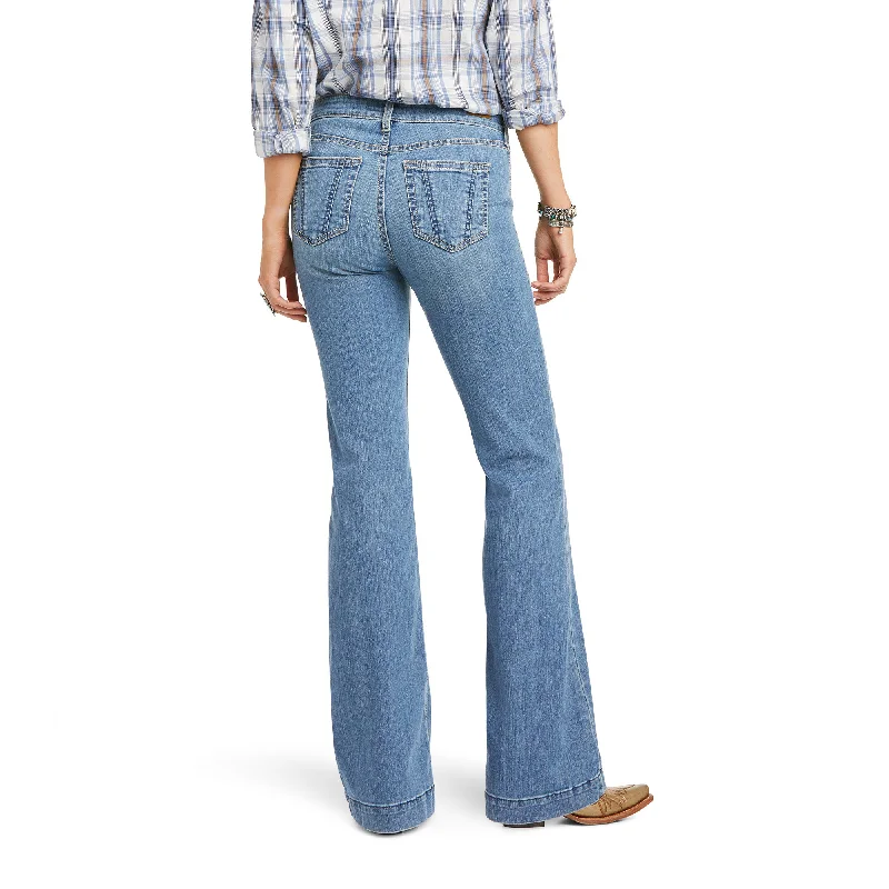 Ariat Ladies Rylee Slim Trouser Wide Leg Jeans 10036100 Trousers practical easy-care Ariat Ladies Rylee Slim Trouser Wide Leg Jeans 10036100 Trousers practical easy-care