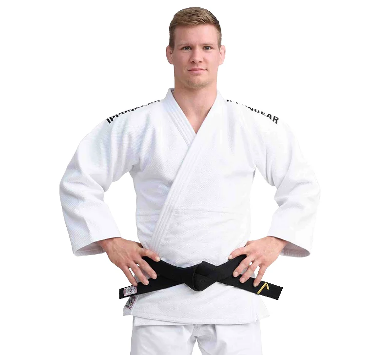Ippon Gear IJF Legends 2 Slim Fit White (Jacket Only) Chenille Fabric Brocade Fabric Lace Fabric Ippon Gear IJF Legends 2 Slim Fit White (Jacket Only) Chenille Fabric Brocade Fabric Lace Fabric