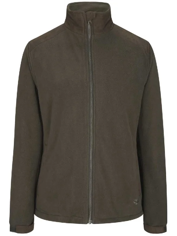 HOGGS OF FIFE Carrbridge Waterproof Fleece Jacket - Ladies - Fen Green A-Line Jacket Boat Neck Shawl Collar HOGGS OF FIFE Carrbridge Waterproof Fleece Jacket - Ladies - Fen Green A-Line Jacket Boat Neck Shawl Collar