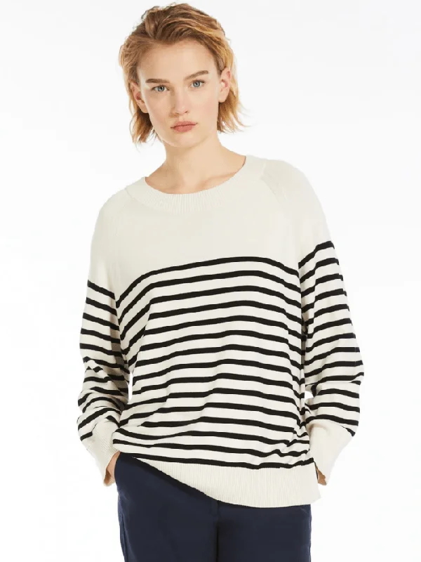 Weekend By Max Mara PEPATO Striped Viscose Sweater 2415361061600 Col 013 Fleece Sweater Nylon Polyester Weekend By Max Mara PEPATO Striped Viscose Sweater 2415361061600 Col 013 Fleece Sweater Nylon Polyester