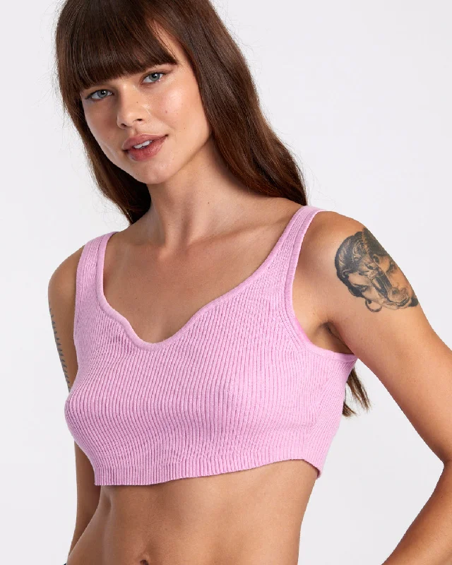 Selects Roundabout Sweater Tank V-Neck Sweater - Pastel Lavender Oversized Loose Flowy Selects Roundabout Sweater Tank V-Neck Sweater - Pastel Lavender Oversized Loose Flowy