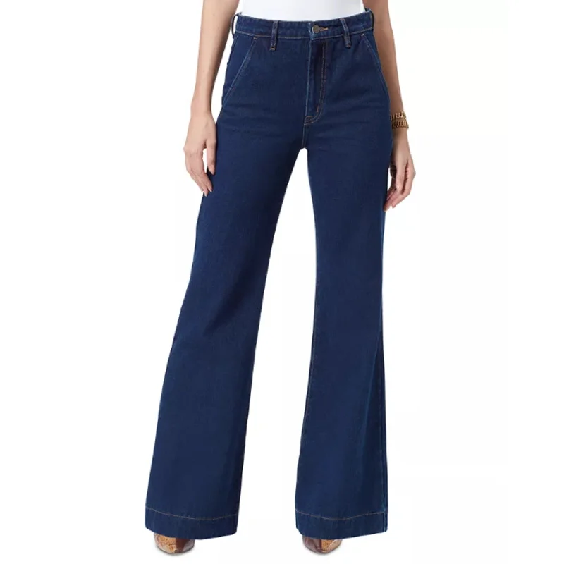 SAM EDELMAN Women's Bay Flared Trouser Jeans 26 US 2 Indigo Blue High Rise NWT Trousers Occasion Special SAM EDELMAN Women's Bay Flared Trouser Jeans 26 US 2 Indigo Blue High Rise NWT Trousers Occasion Special