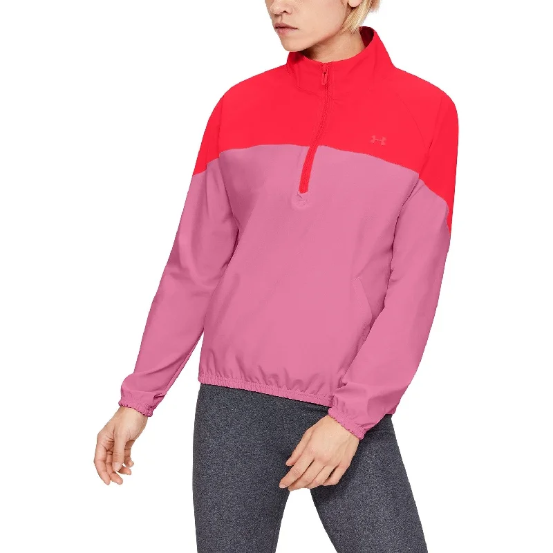 Under Armour Women's Athletic Storm Half-Zip Woven Jacket, Pink, XS Cardigan Sweater Pullover Under Armour Women's Athletic Storm Half-Zip Woven Jacket, Pink, XS Cardigan Sweater Pullover