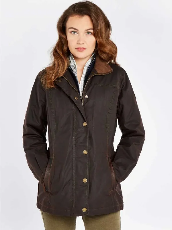 DUBARRY Ladies Mountrath Wax Jacket - Java Nylon Jacket Polyester Jacket Spandex Jacket DUBARRY Ladies Mountrath Wax Jacket - Java Nylon Jacket Polyester Jacket Spandex Jacket