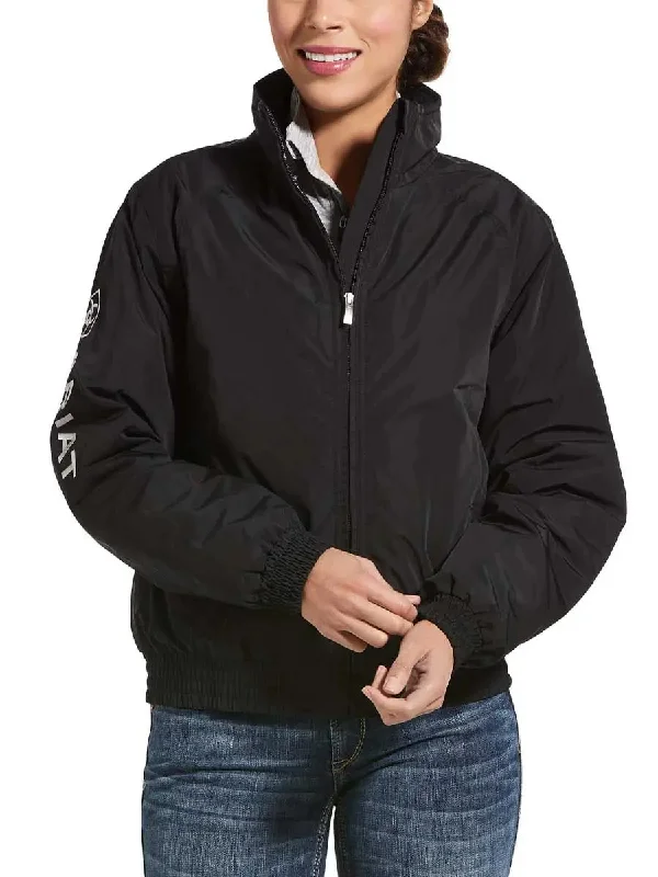 ARIAT Stable Jacket - Womens Insulated - Black One-Shoulder Jacket Off-the-Shoulder Jacket Asymmetrical Jacket ARIAT Stable Jacket - Womens Insulated - Black One-Shoulder Jacket Off-the-Shoulder Jacket Asymmetrical Jacket